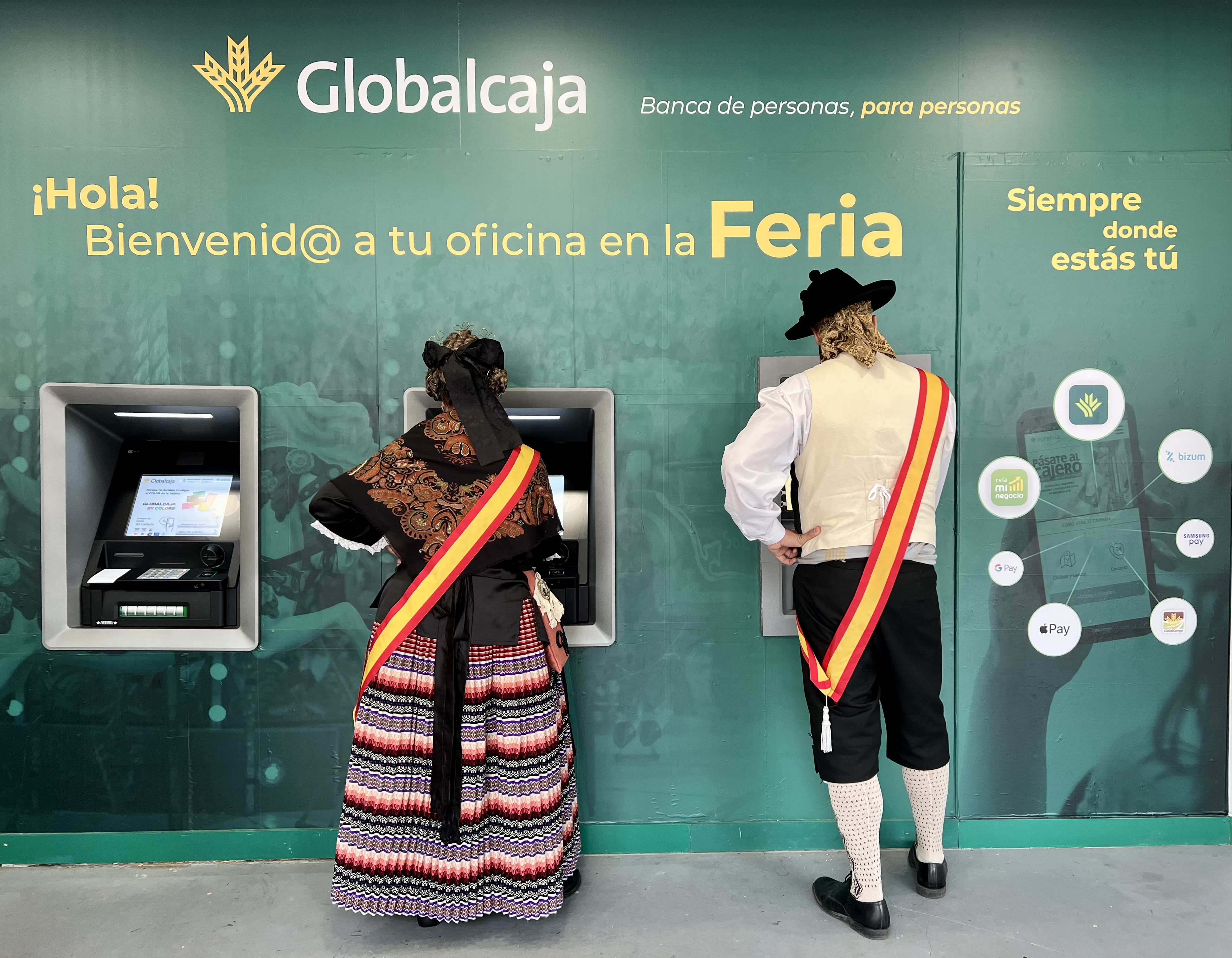 Cajeros de Globalcaja en FERIA.