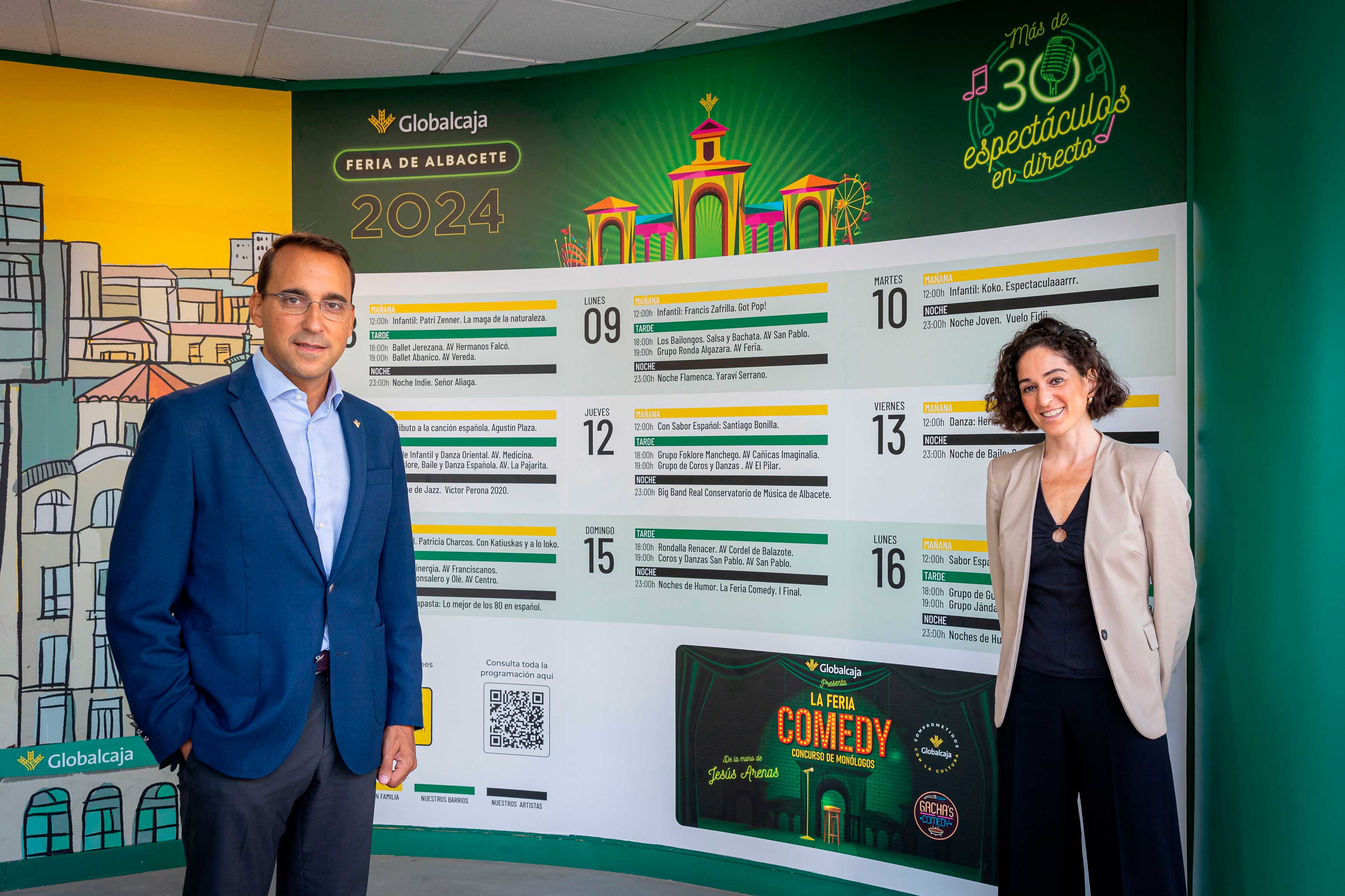 Pedro Palacios y Lucía Mallol en el Stand del Recinto Ferial