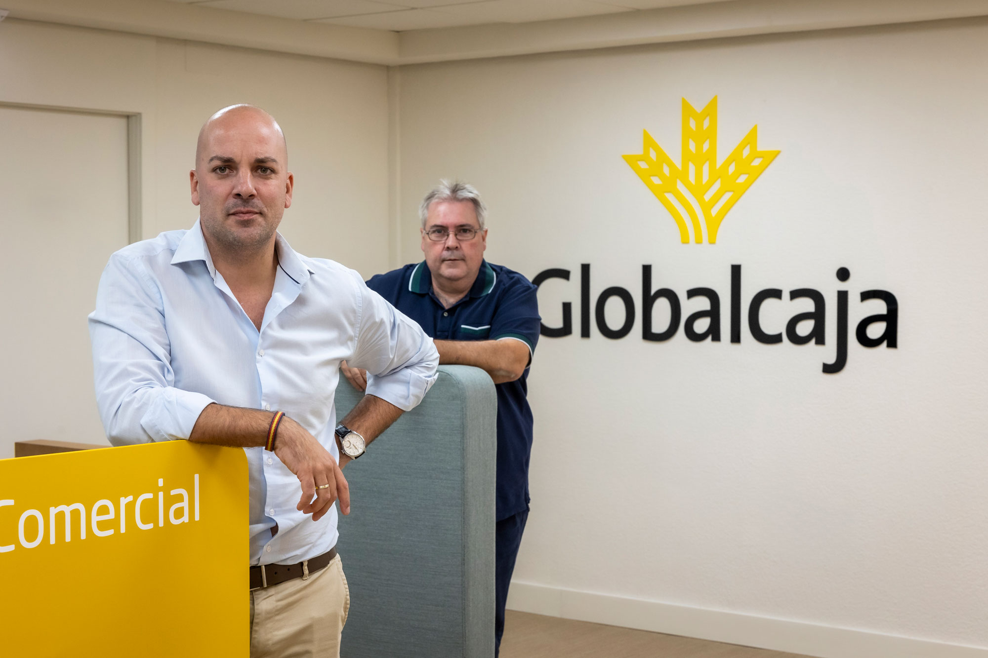 Equipo de la Oficina Globalcaja en Almadén.