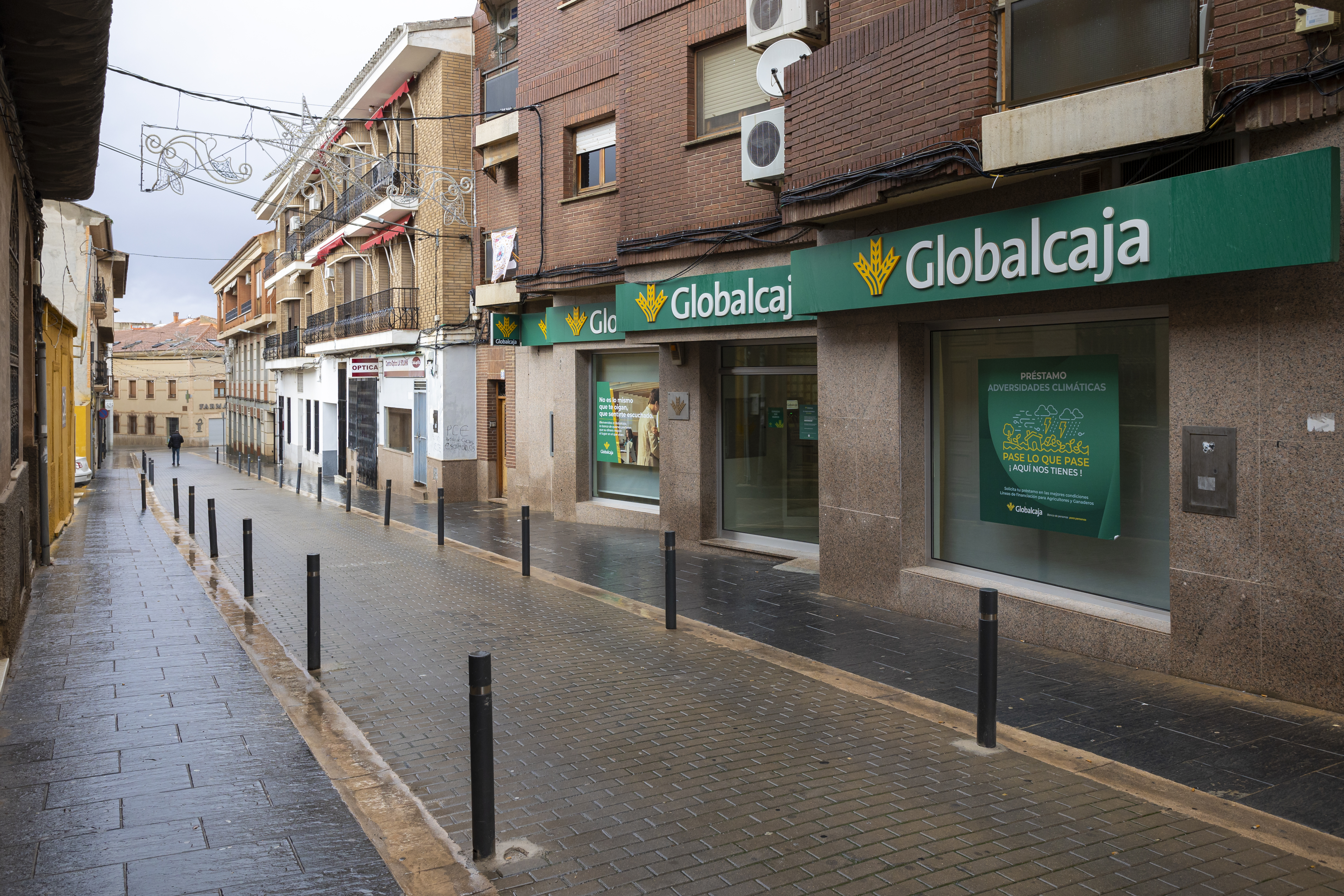 Fachada de la oficina de Globalcaja en La Solana. 