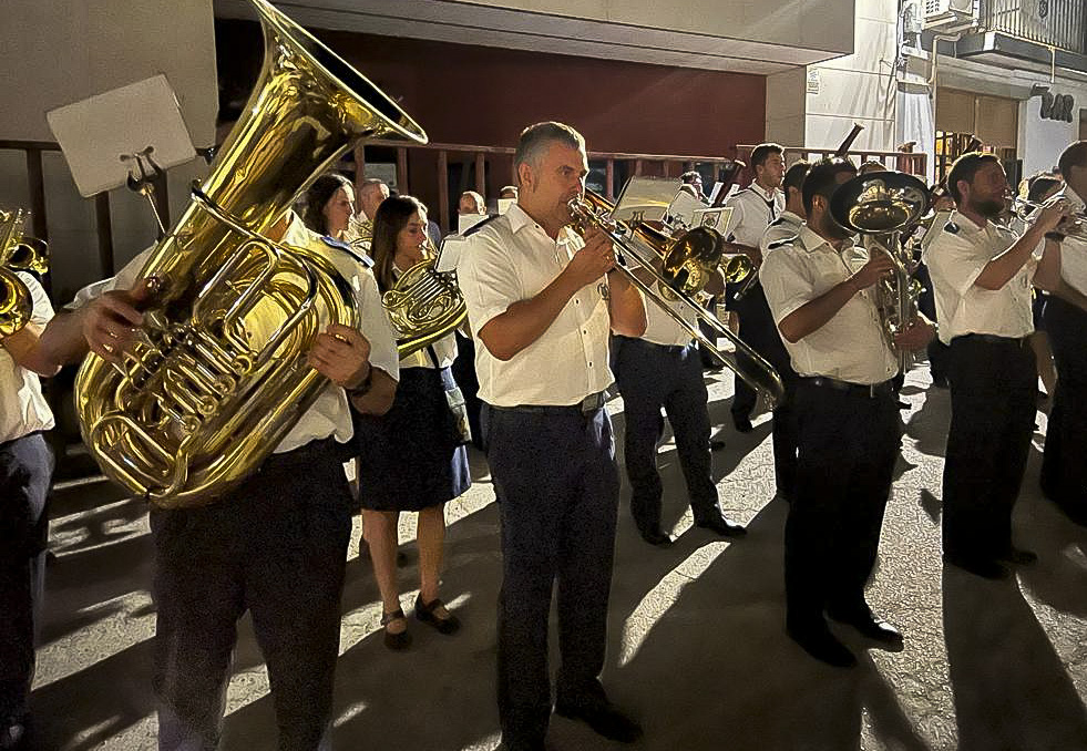 Pedro José con la banda de Tarancón.